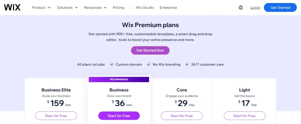 wix-pricing