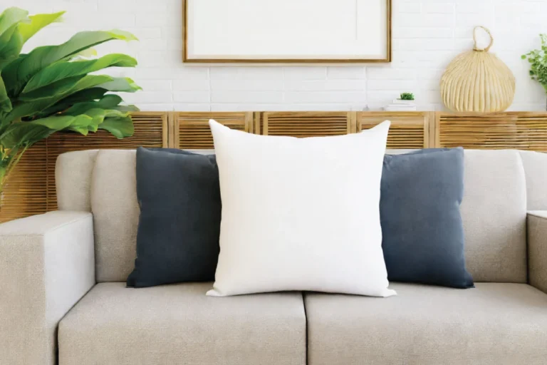 White Square Pillow Cover Mockup Template