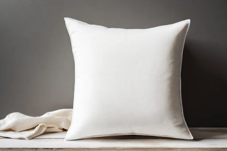 White Square Pillow Cover Mockup Template