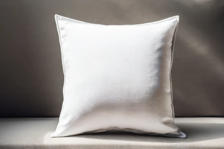 White Square Pillow Cover Mockup Template