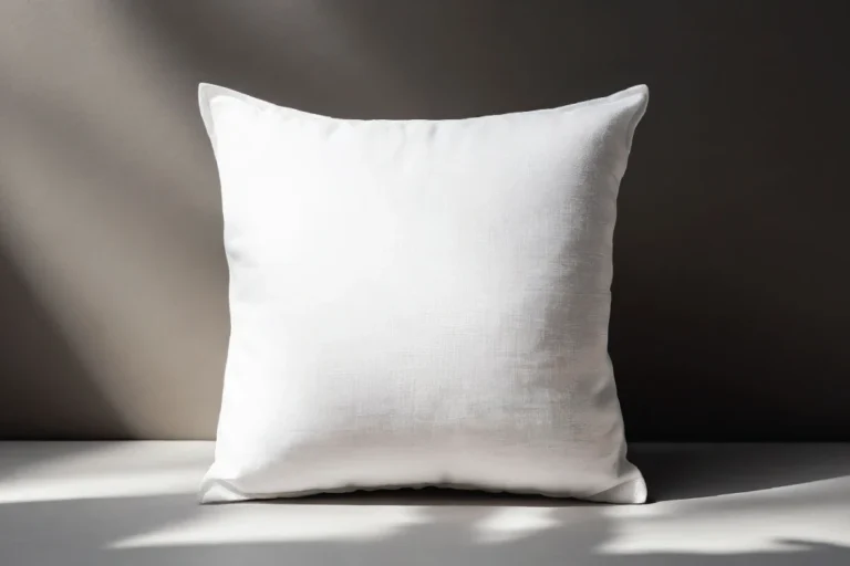 White Square Pillow Cover Mockup Template