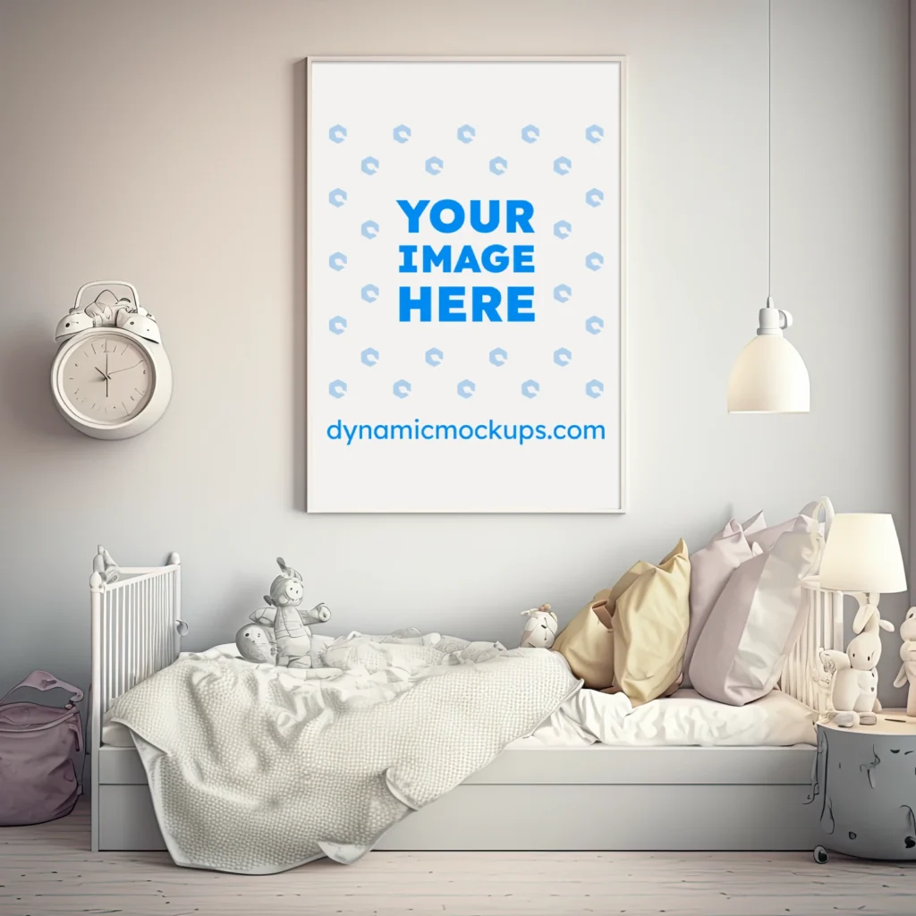 Bedroom Frame Wall Art Mockup Template