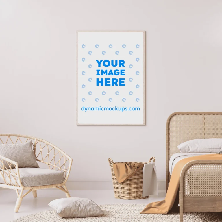 Bedroom Frame Wall Art Mockup Template