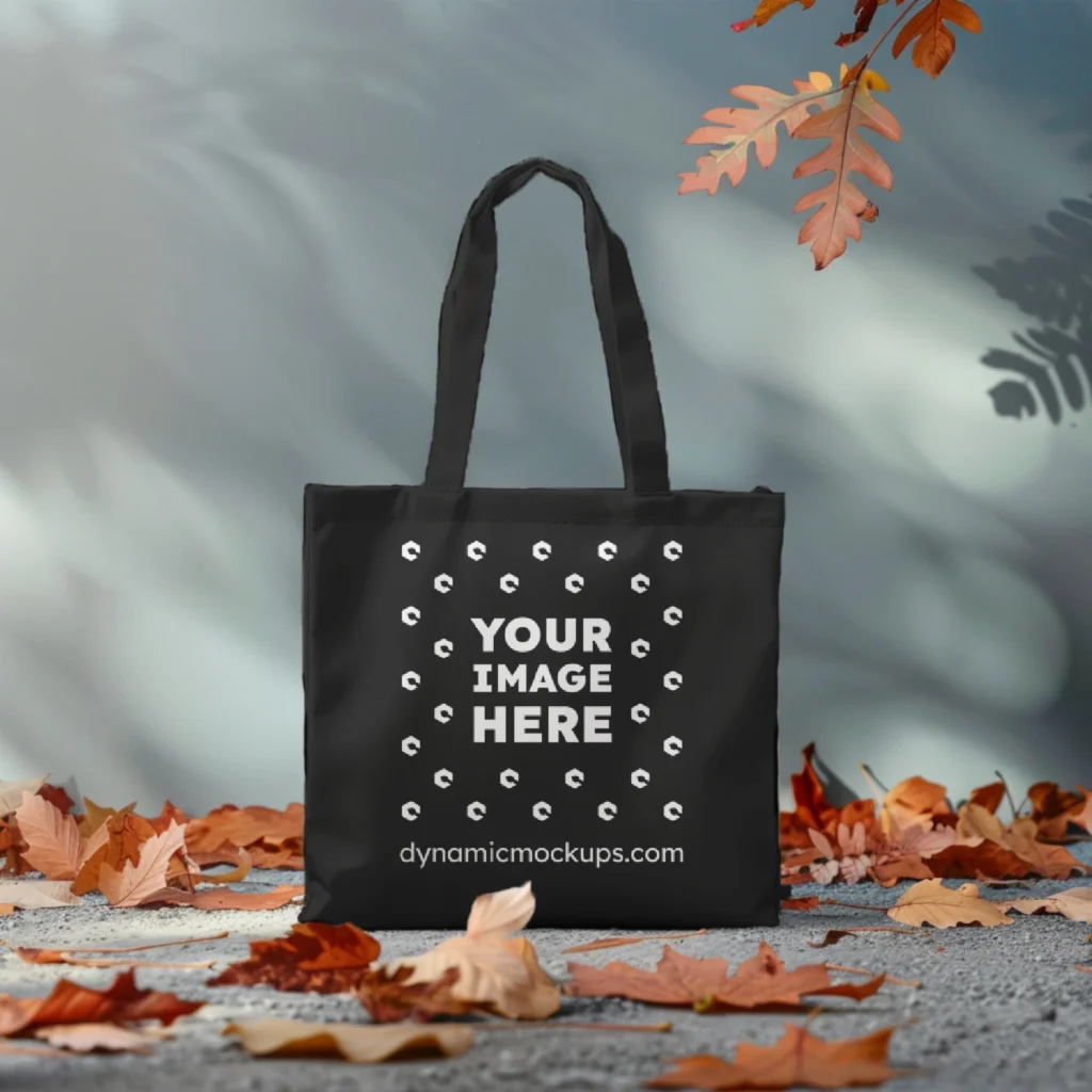 Mockup tote bag black sale