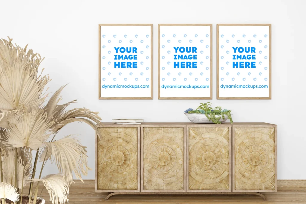 Interior Frame Wall Art Gallery Mockup Template