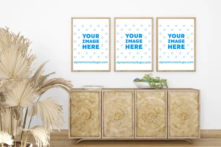 Interior Frame Wall Art Gallery Mockup Template