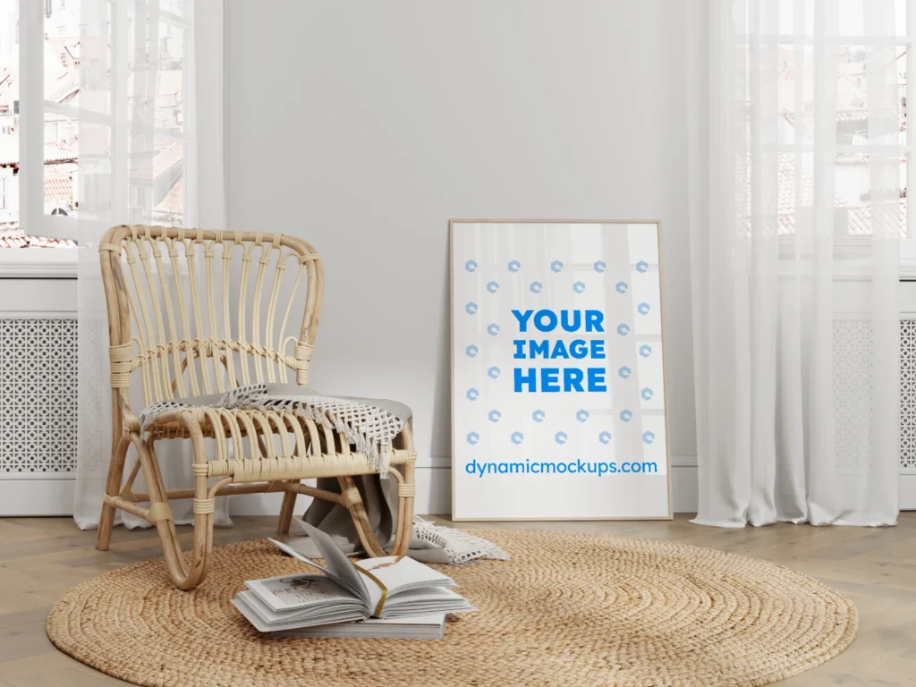 Living Room Frame Wall Art Mockup Template