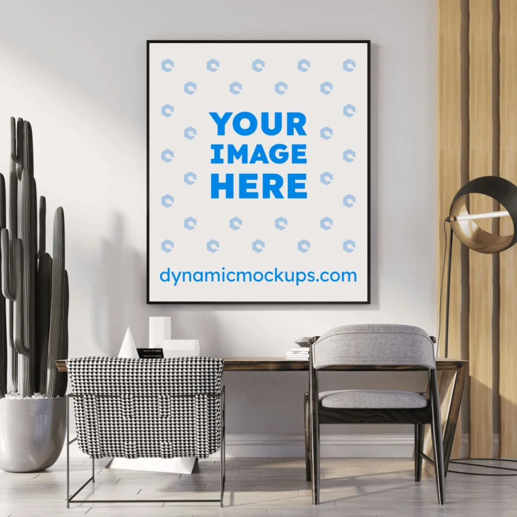 Living Room Frame Wall Art Mockup Template