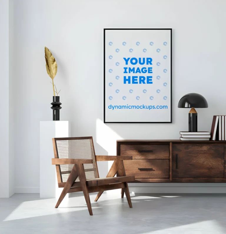 Living Room Frame Wall Art Mockup Template