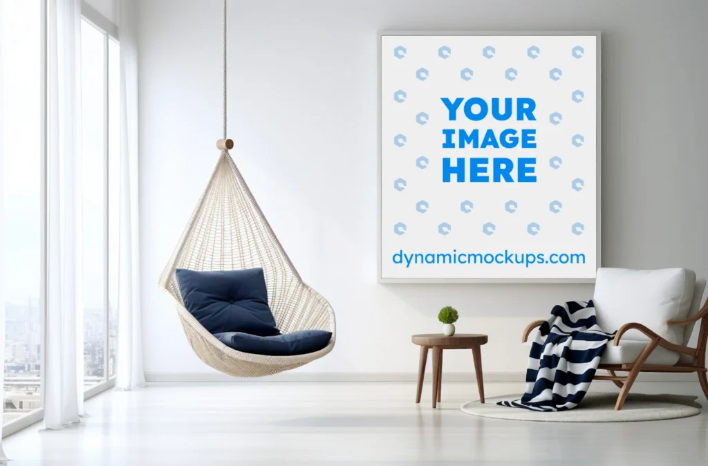 Living Room Frame Wall Art Mockup Template