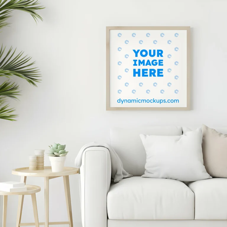 Living Room Frame Wall Art Mockup Template