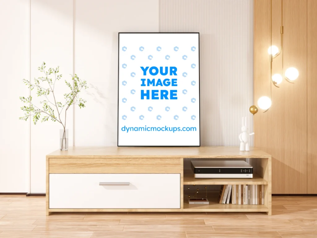 Living Room Frame Wall Art Mockup Template