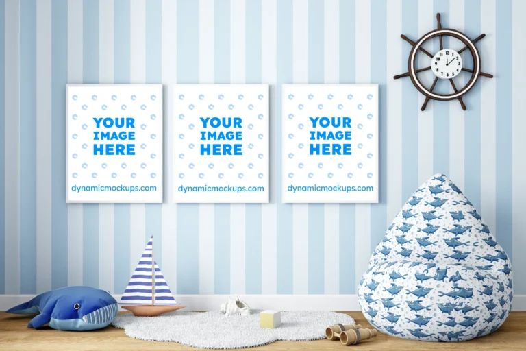 Nursery Frame Wall Art Gallery Mockup Template