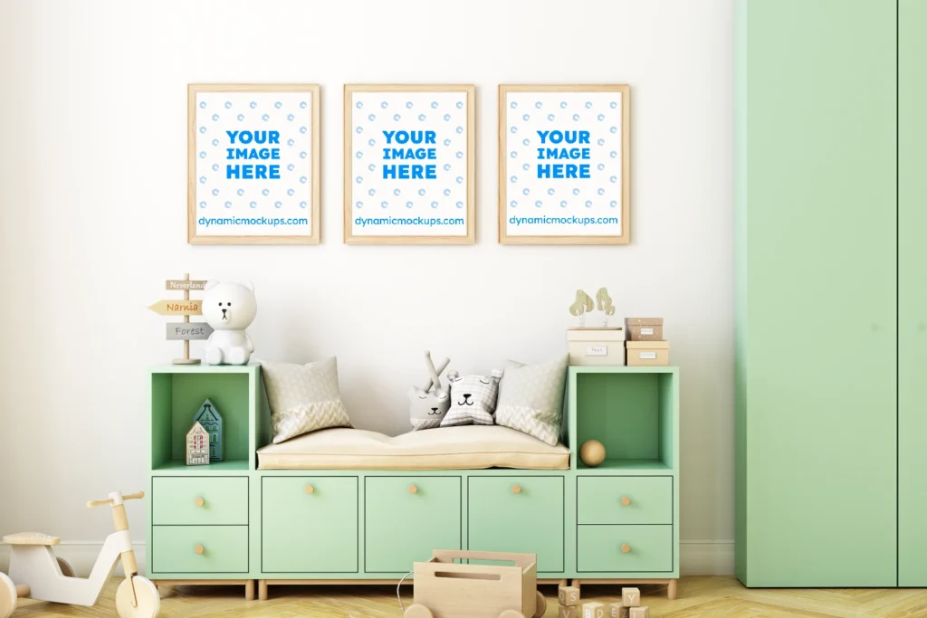 Nursery Frame Wall Art Gallery Mockup Template