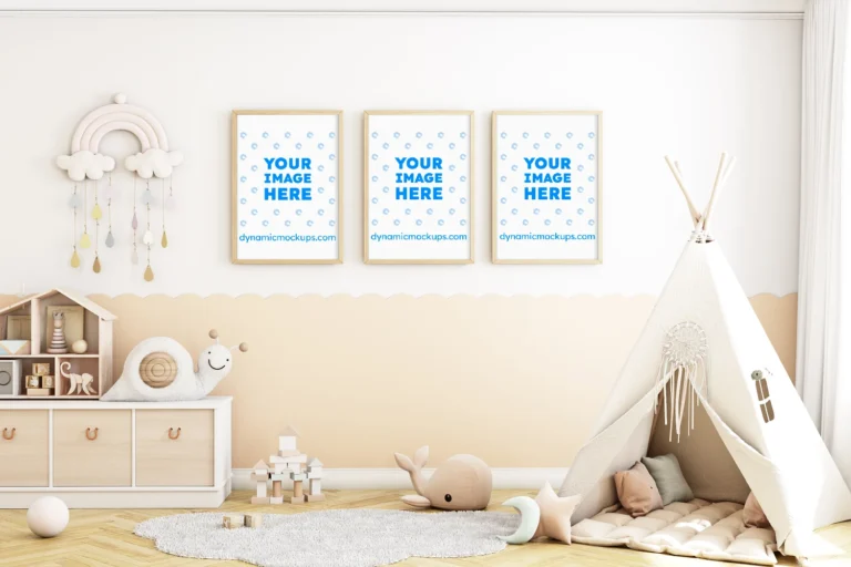 Nursery Frame Wall Art Gallery Mockup Template