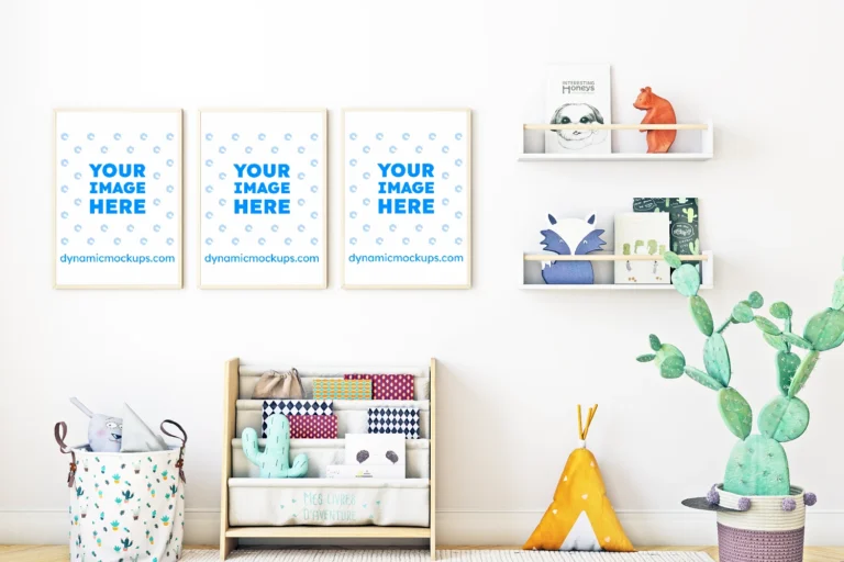 Nursery Frame Wall Art Gallery Mockup Template