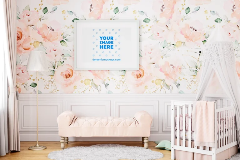 Nursery Frame Wall Art Mockup Template