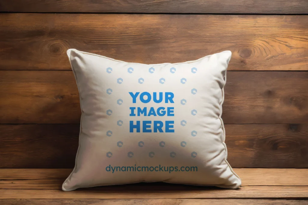 White Square Pillow Cover Mockup Template