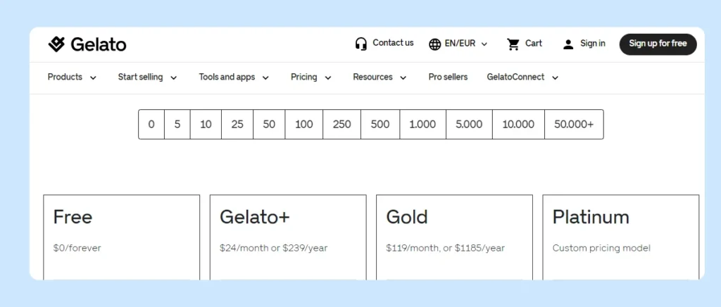 gelato-pricing