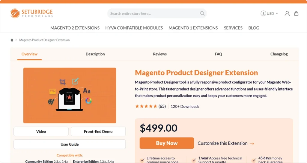 setubridge-magento-homepage