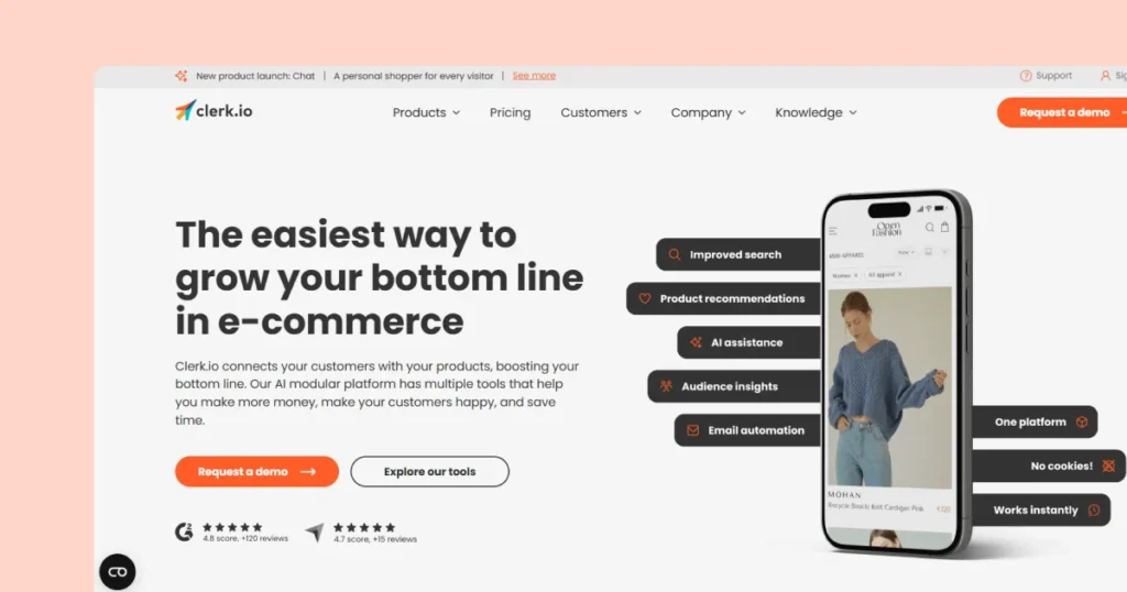 clerk-io-homepage