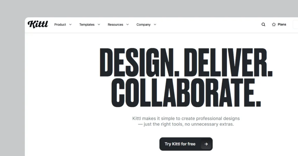 kittl-homepage