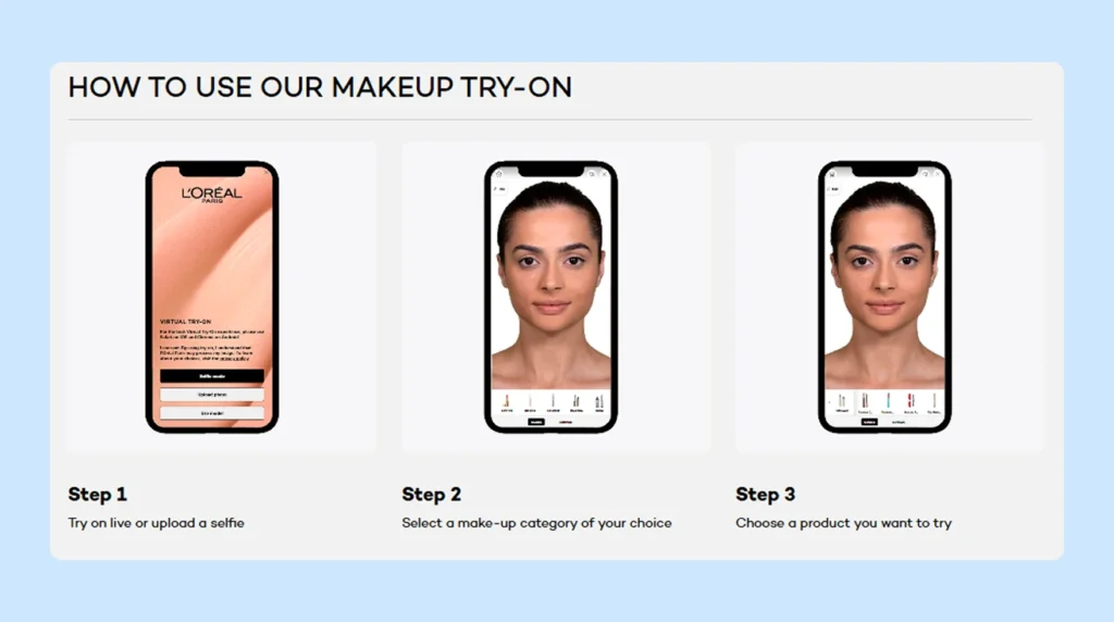 loreal-ar-try-on-feature-example