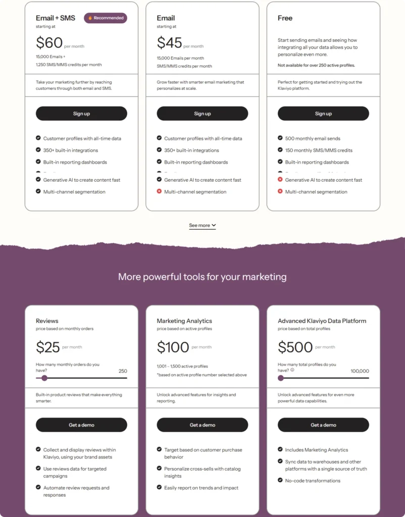 klaviyo-pricing