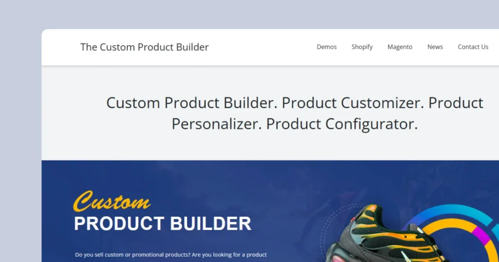 the-custom-product-builder-homepage
