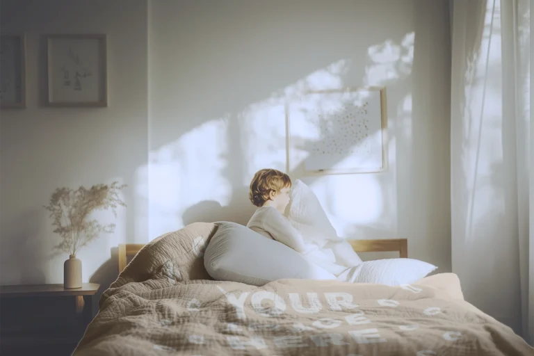 Beige Blanket Mockup Template
