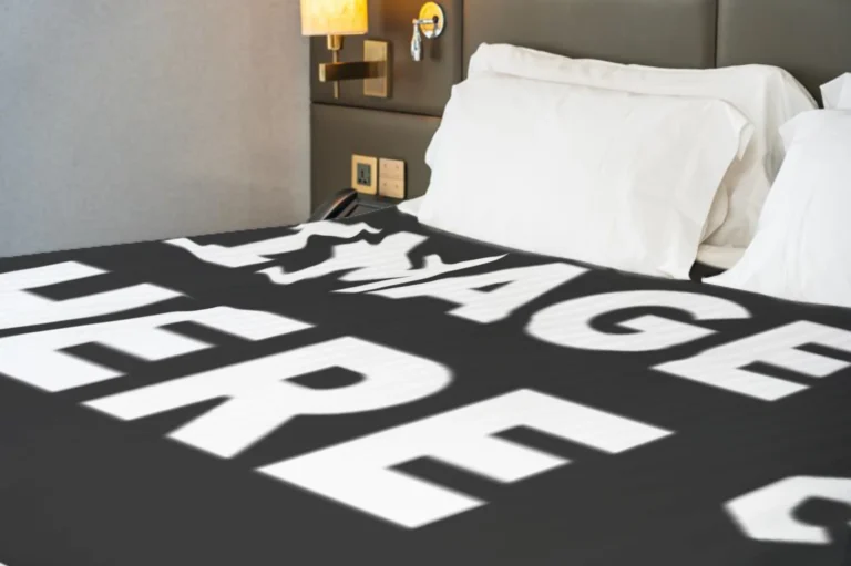 Black Blanket Mockup Template