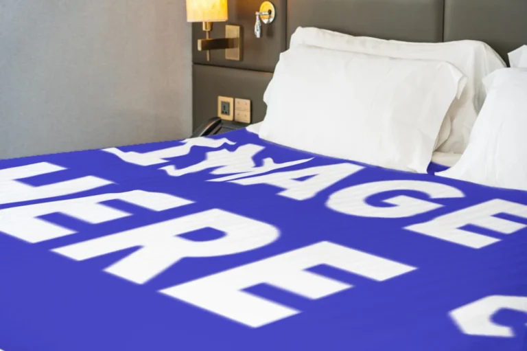 Blue Blanket Mockup Template