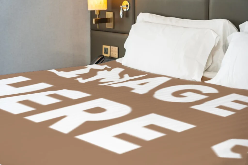 Brown Blanket Mockup Template