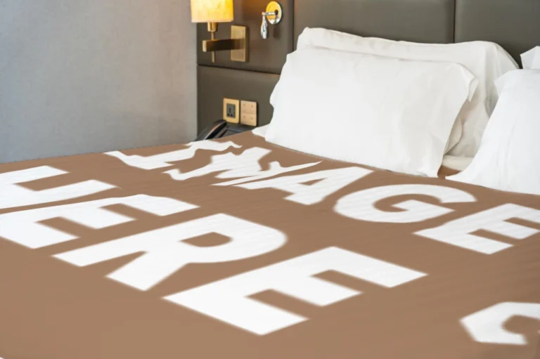 Brown Blanket Mockup Template