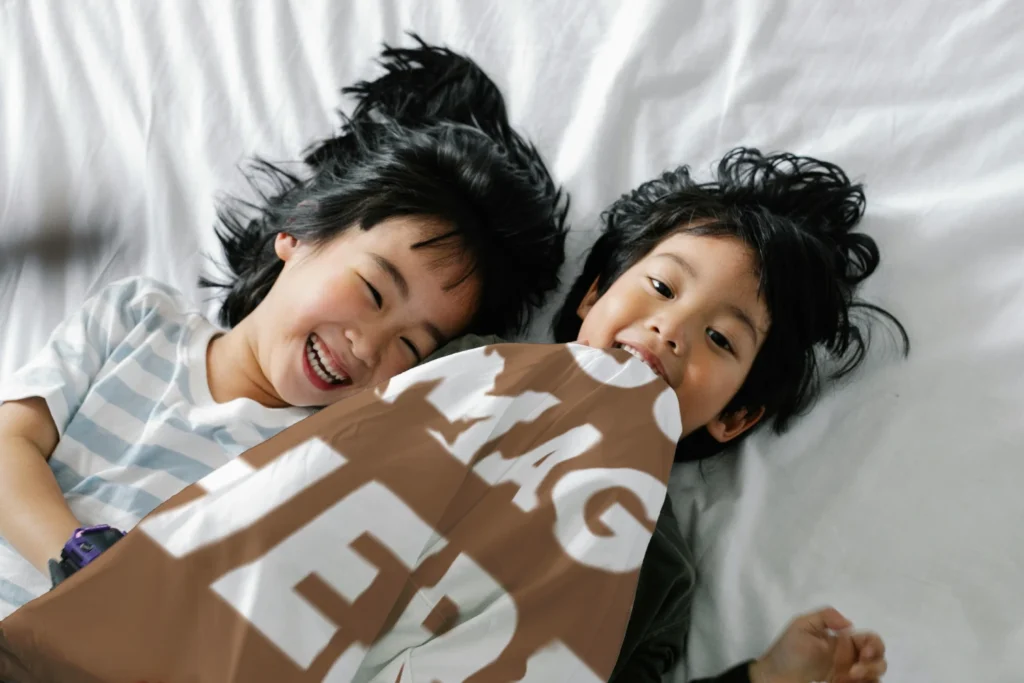 Brown Blanket Mockup Template