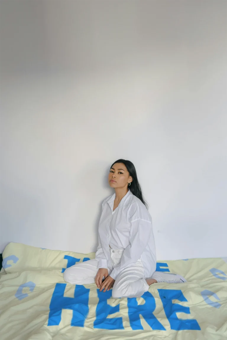 Cream Blanket Mockup Template