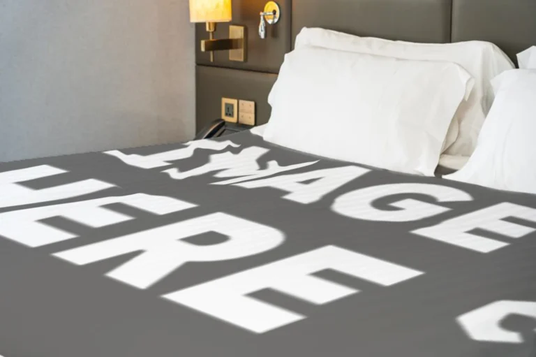 Dark Gray Blanket Mockup Template