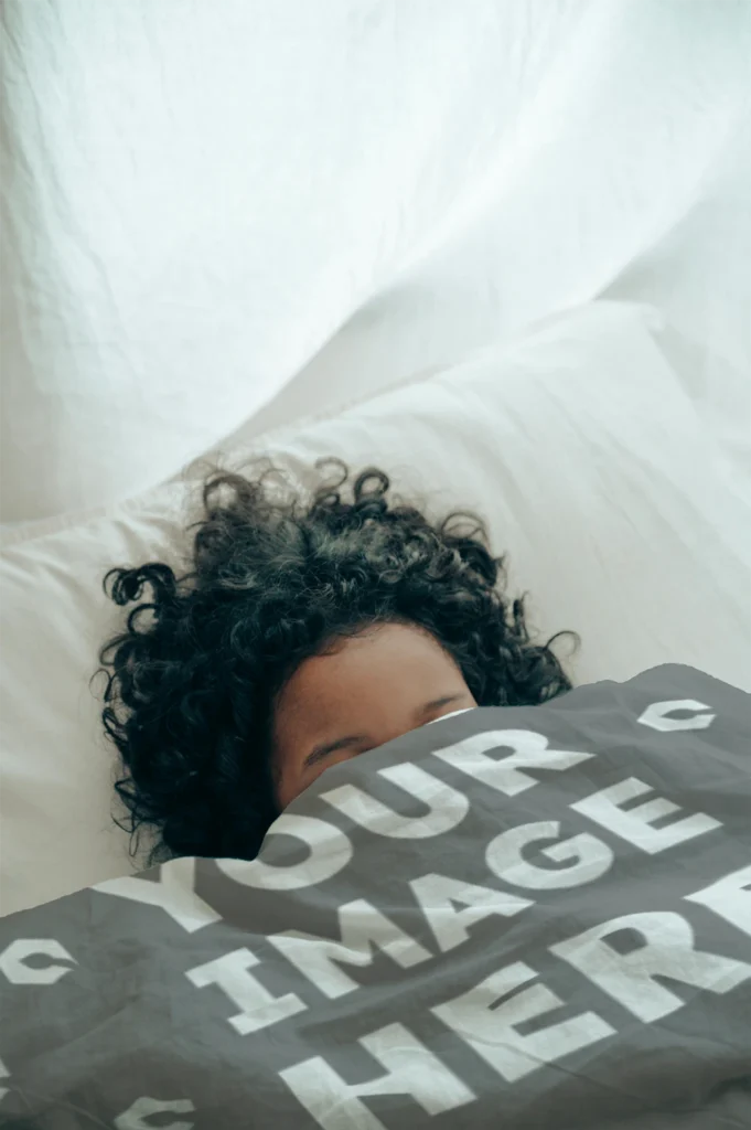 Gray Blanket Mockup Template