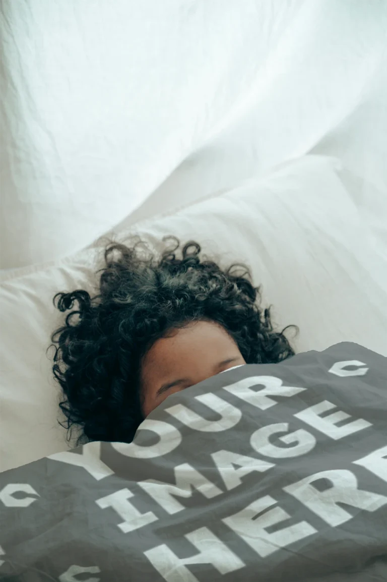 Gray Blanket Mockup Template