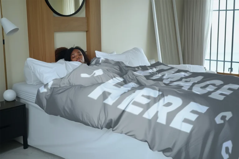 Gray Blanket Mockup Template