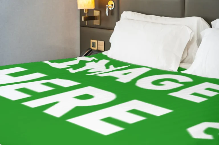Green Blanket Mockup Template