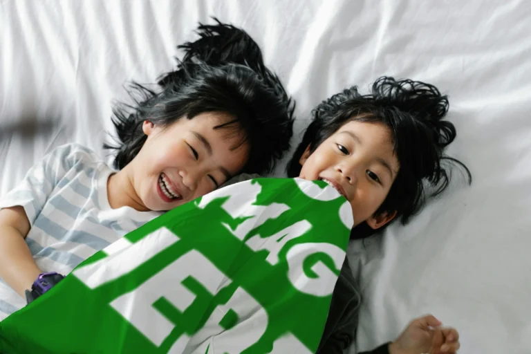 Green Blanket Mockup Template