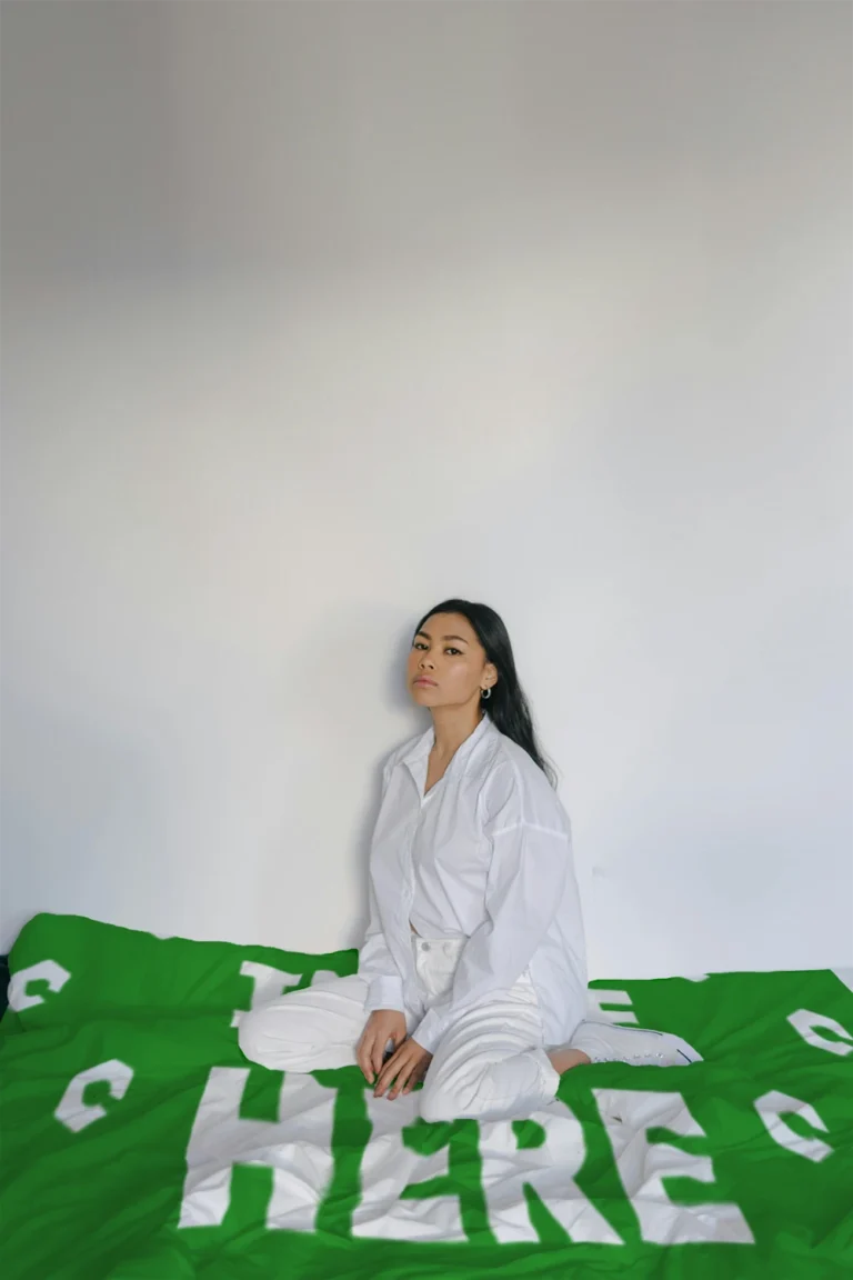 Green Blanket Mockup Template