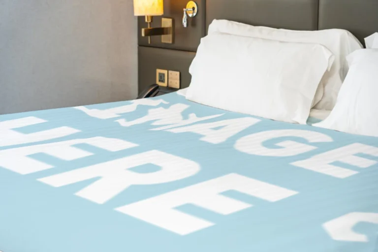 Light Blue Blanket Mockup Template