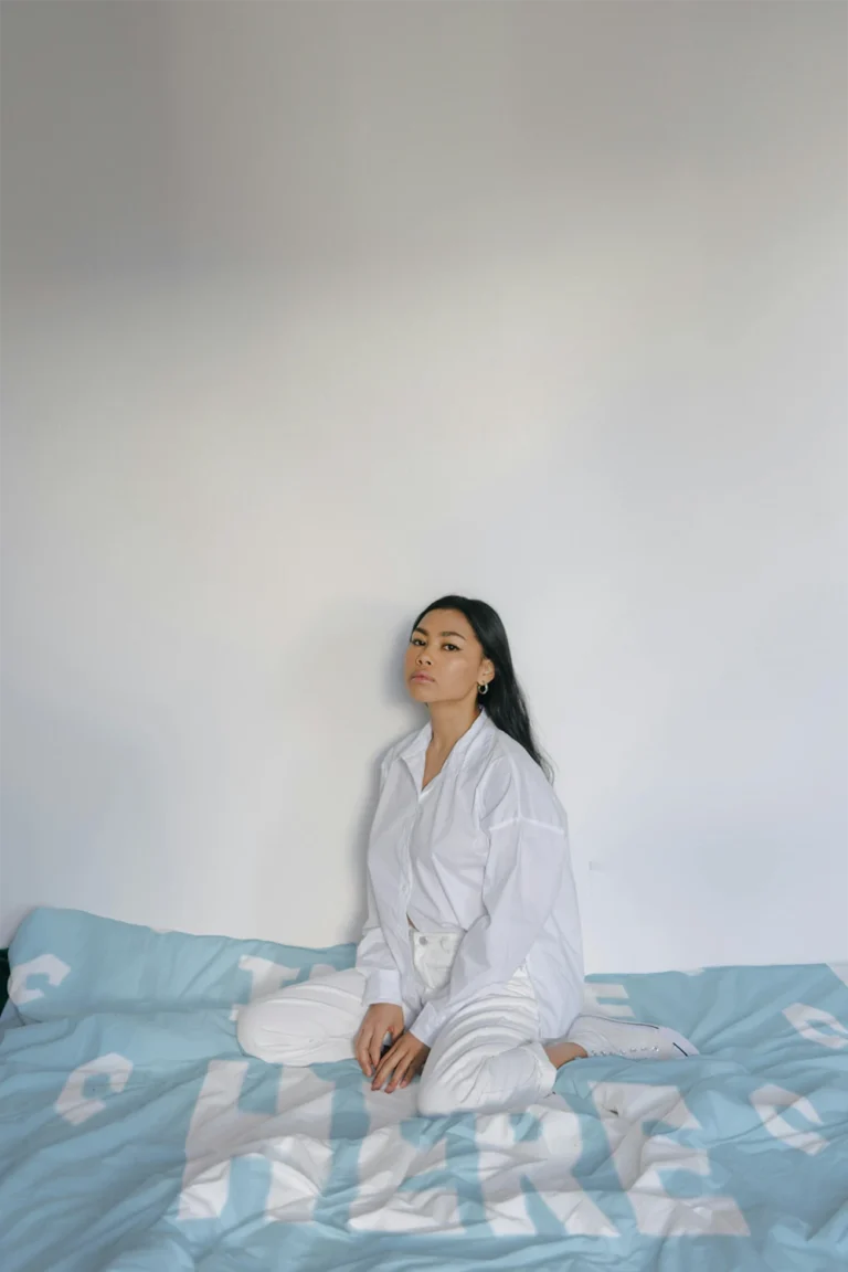 Light Blue Blanket Mockup Template