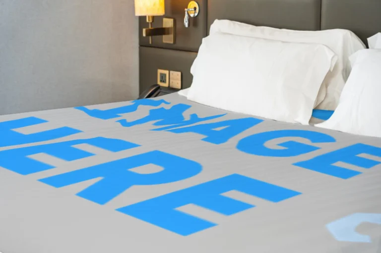 Light Gray Blanket Mockup Template