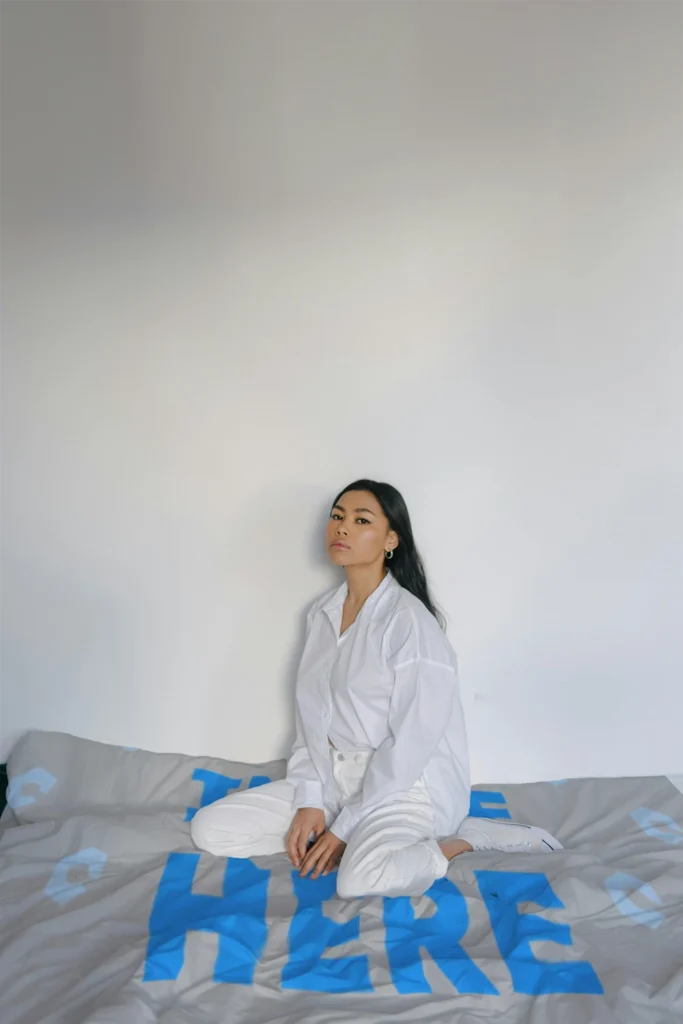 Light Gray Blanket Mockup Template