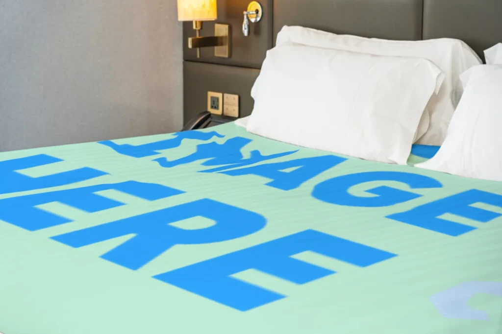 Mint Blanket Mockup Template