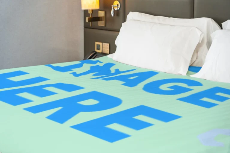 Mint Blanket Mockup Template