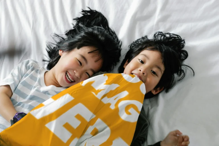 Orange Blanket Mockup Template